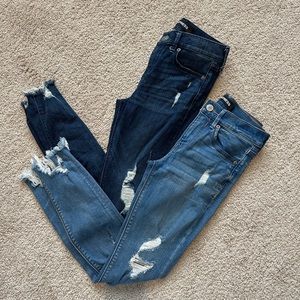 Express Mid Rise Ankle Legging Jeans